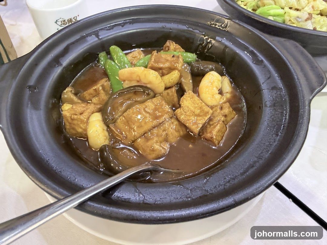 Dish in clay pot