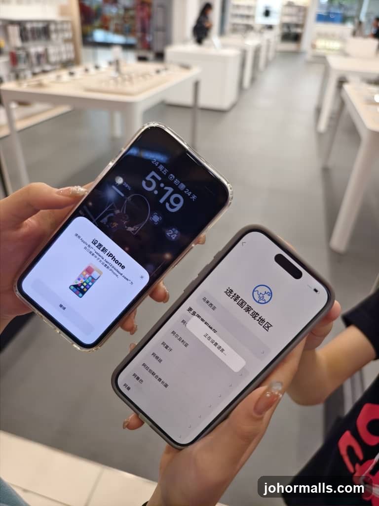 iPhone Setup in Store