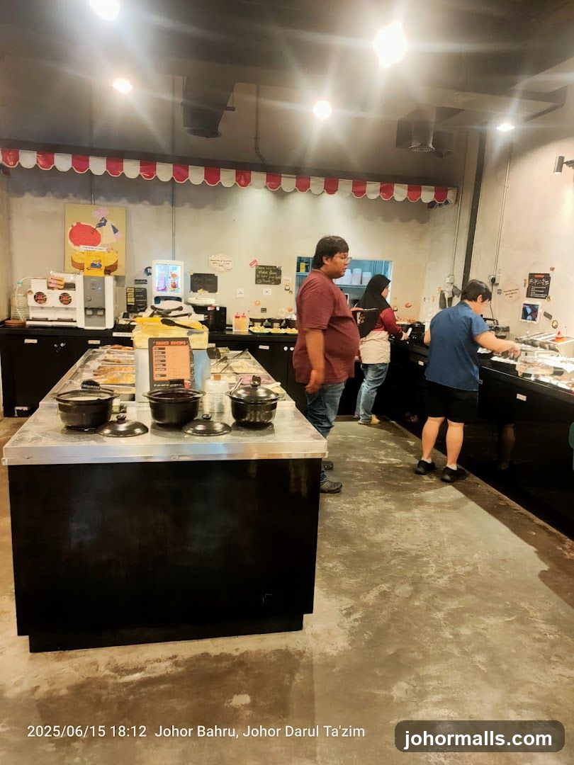 Interior of food service area