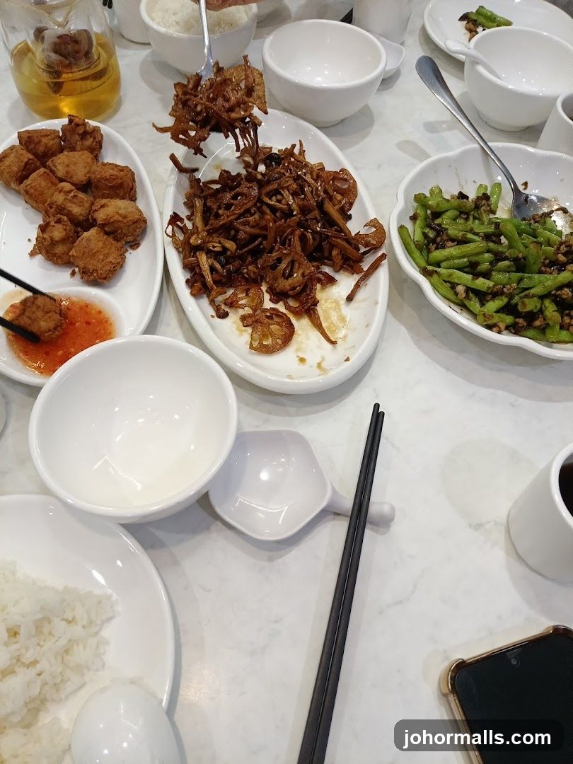 Dining Table with Chinese Cuisine