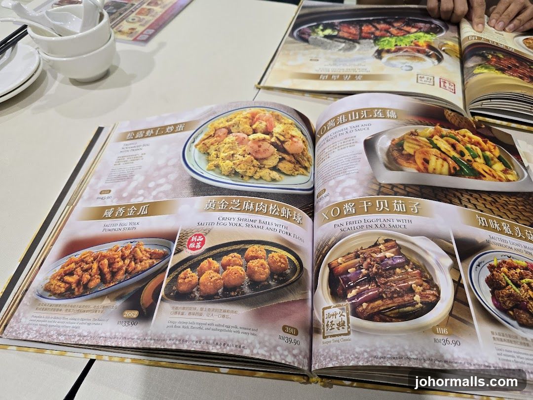 Restaurant Menu Opened on Table