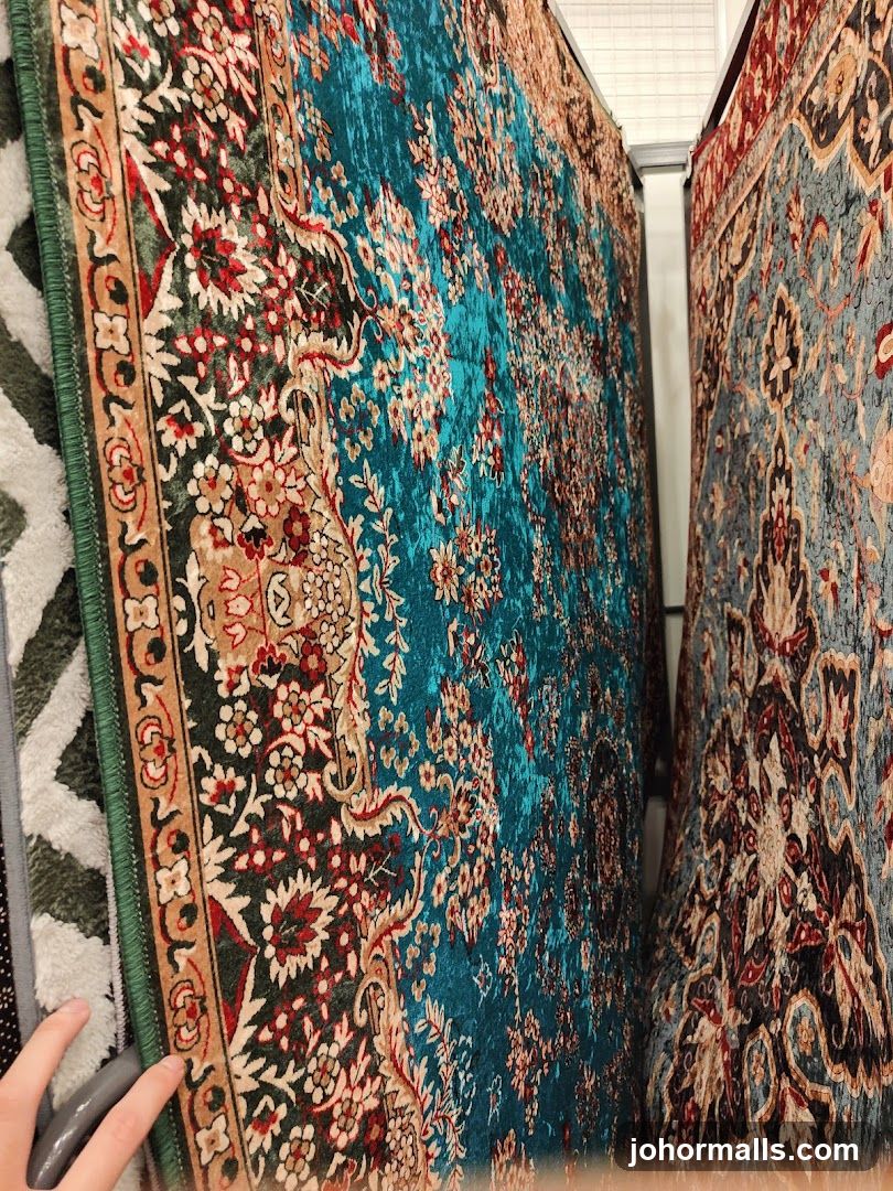 Rug Display in Store