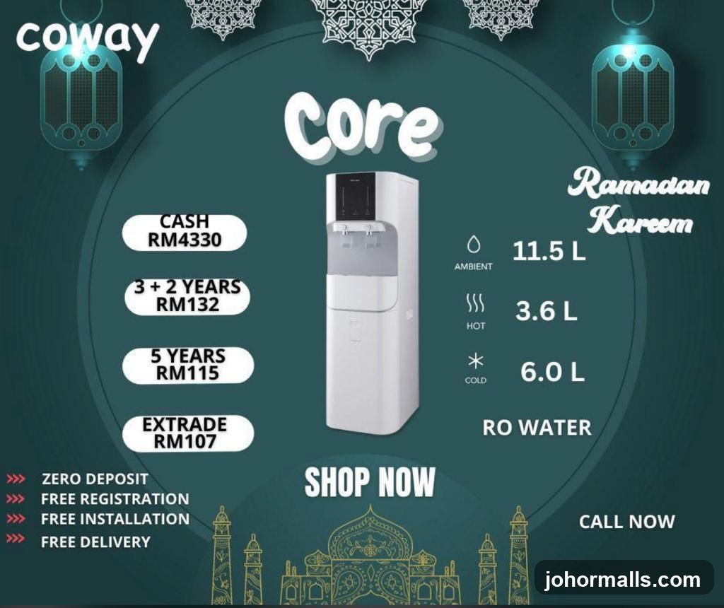 Coway Core Water Dispenser Advertisement