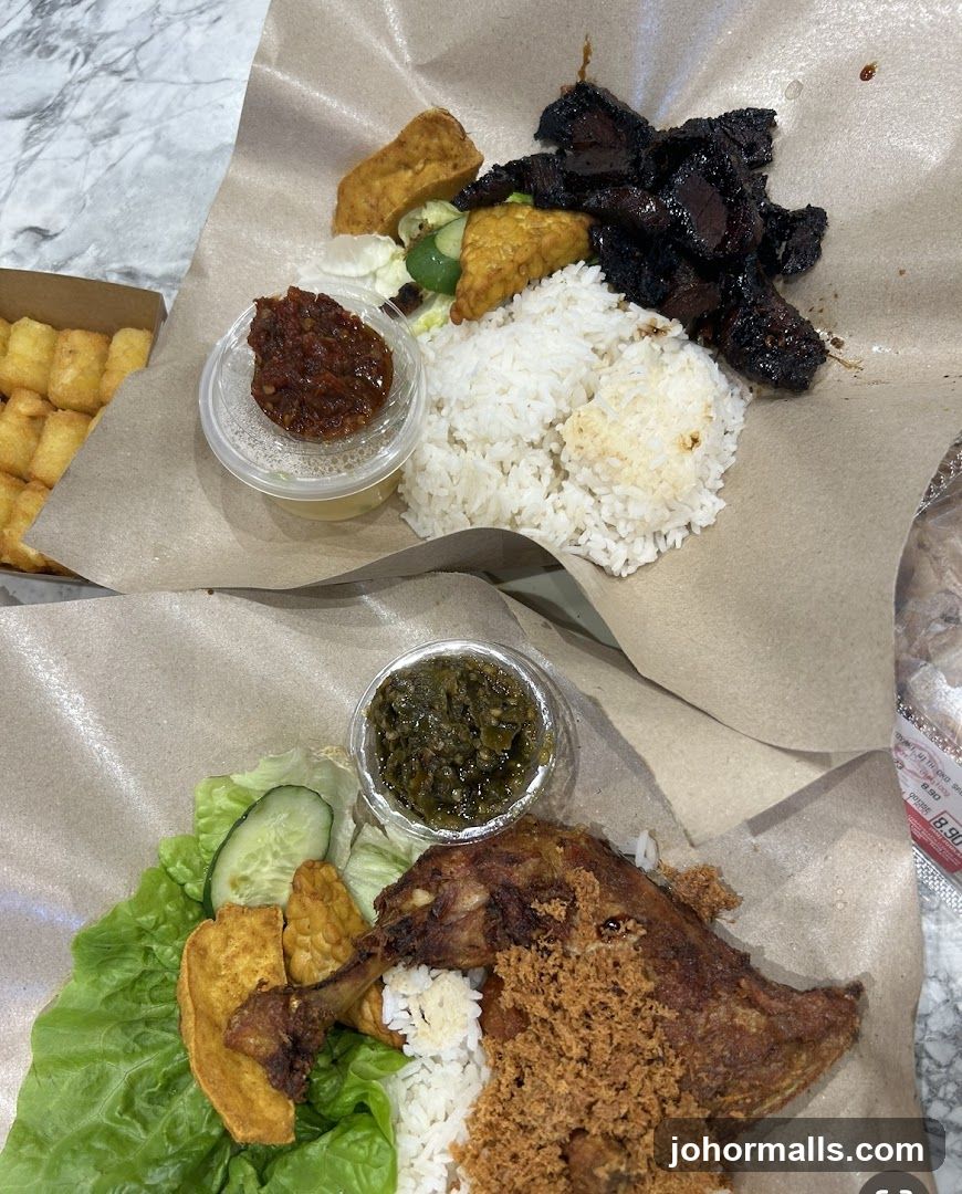 Food served on paper