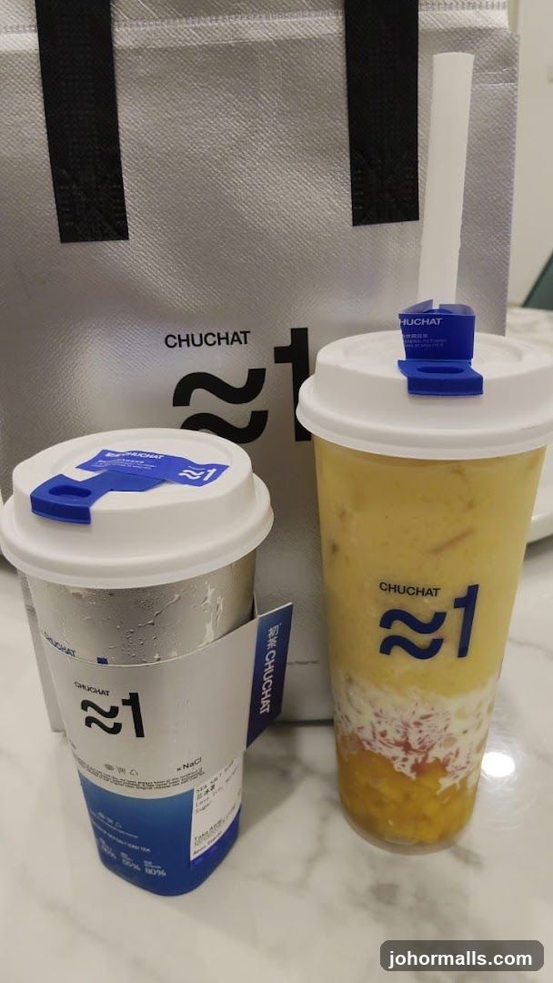 CHUCHAT beverages and branded bag