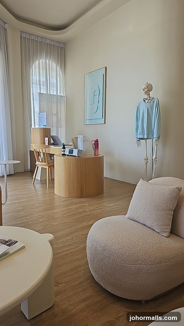 Interior of a modern retail space