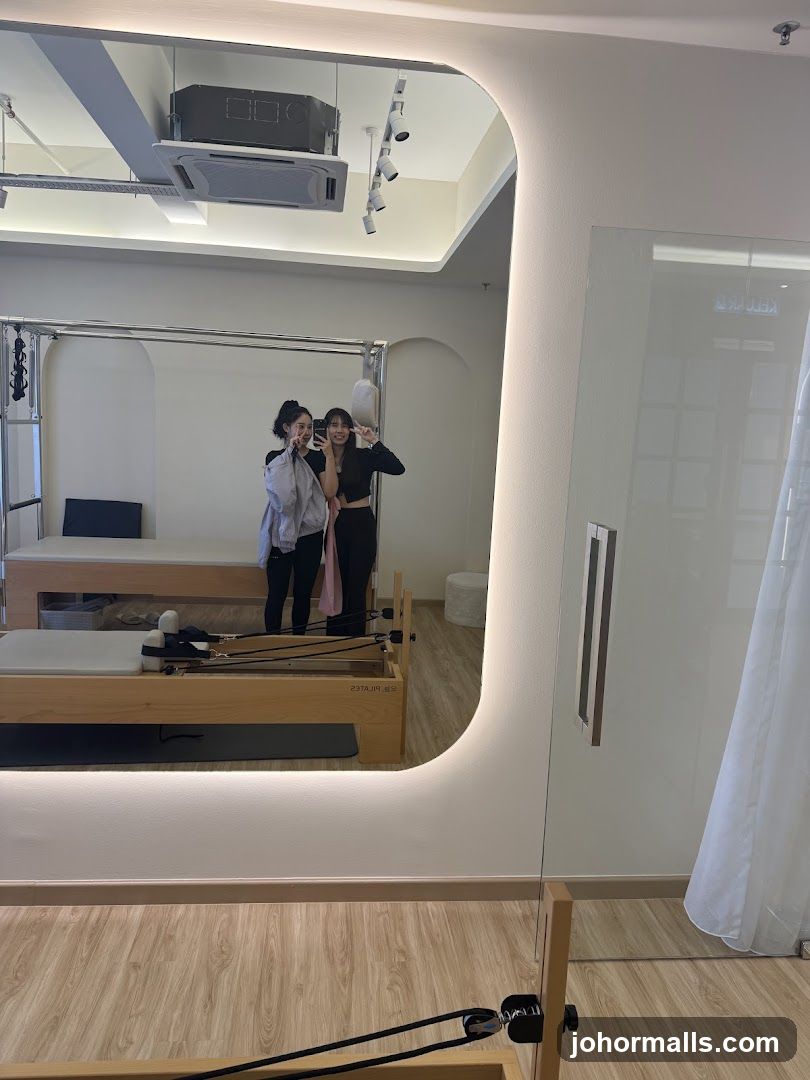 Interior of fitness studio