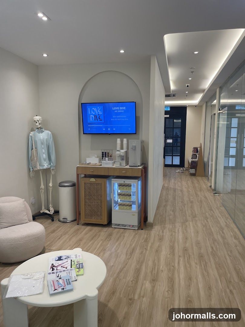 Interior of a modern retail space