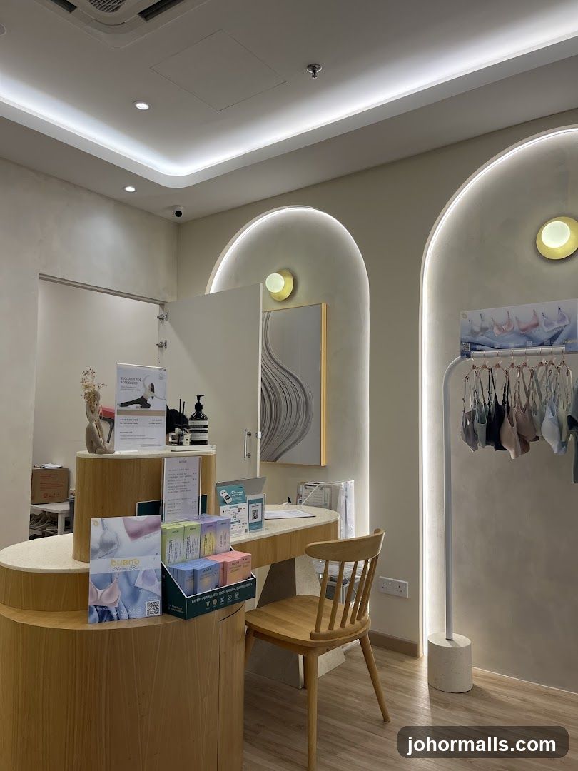 Interior of a boutique store
