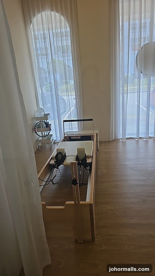 Interior of fitness studio