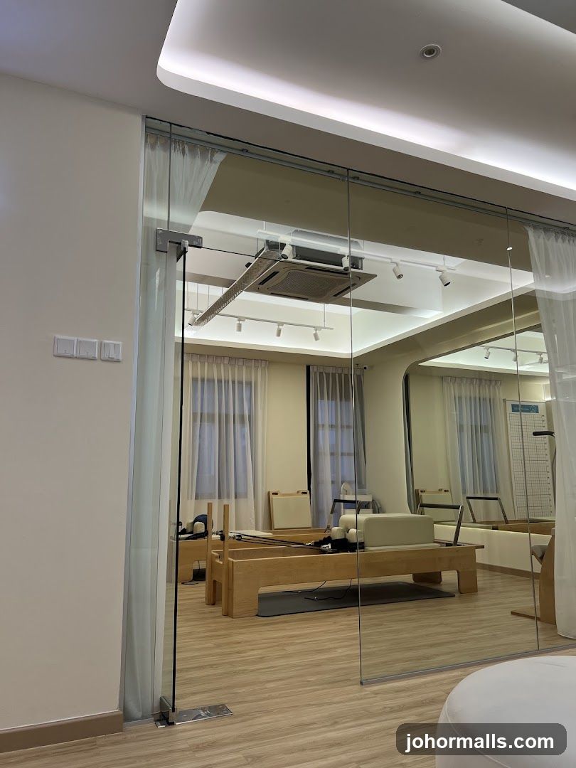 Interior of a fitness studio