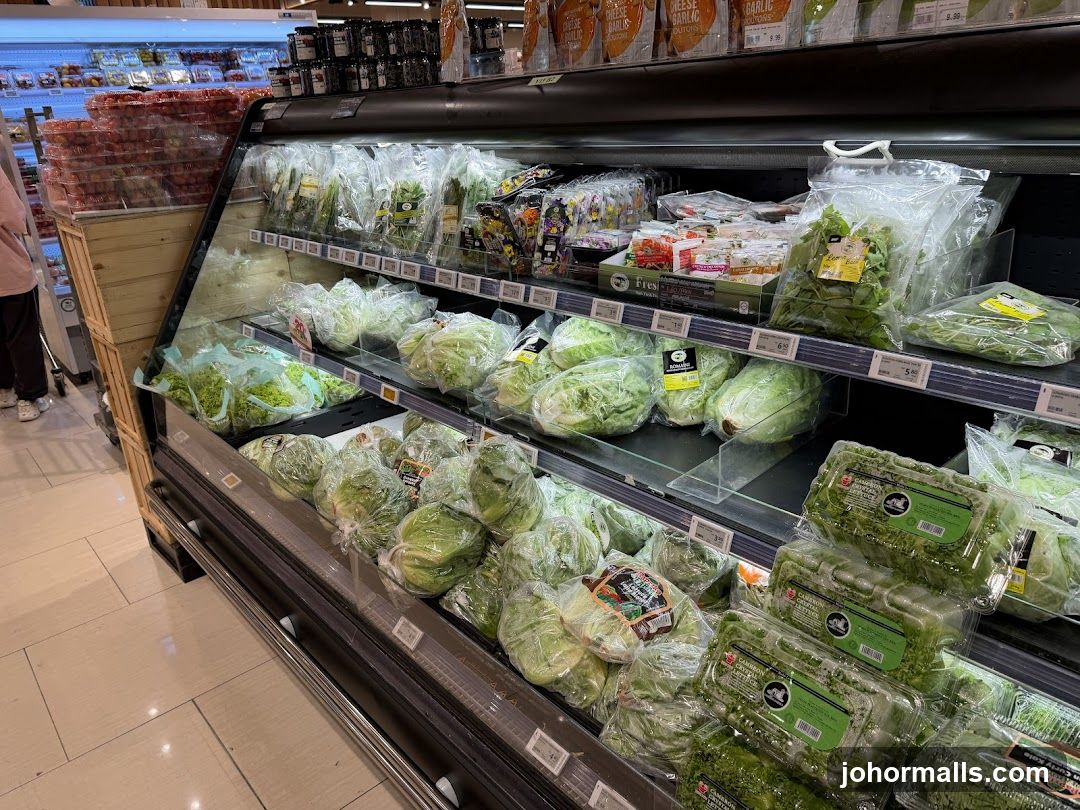 Grocery Store Refrigerated Produce Section