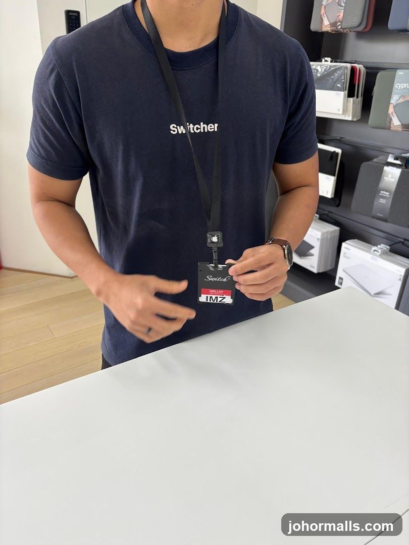 Staff Member in Store