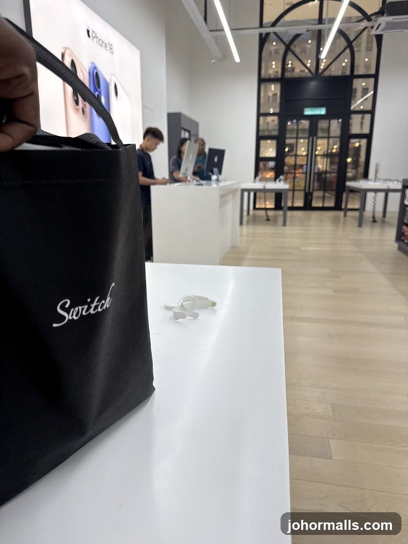 Interior of retail store