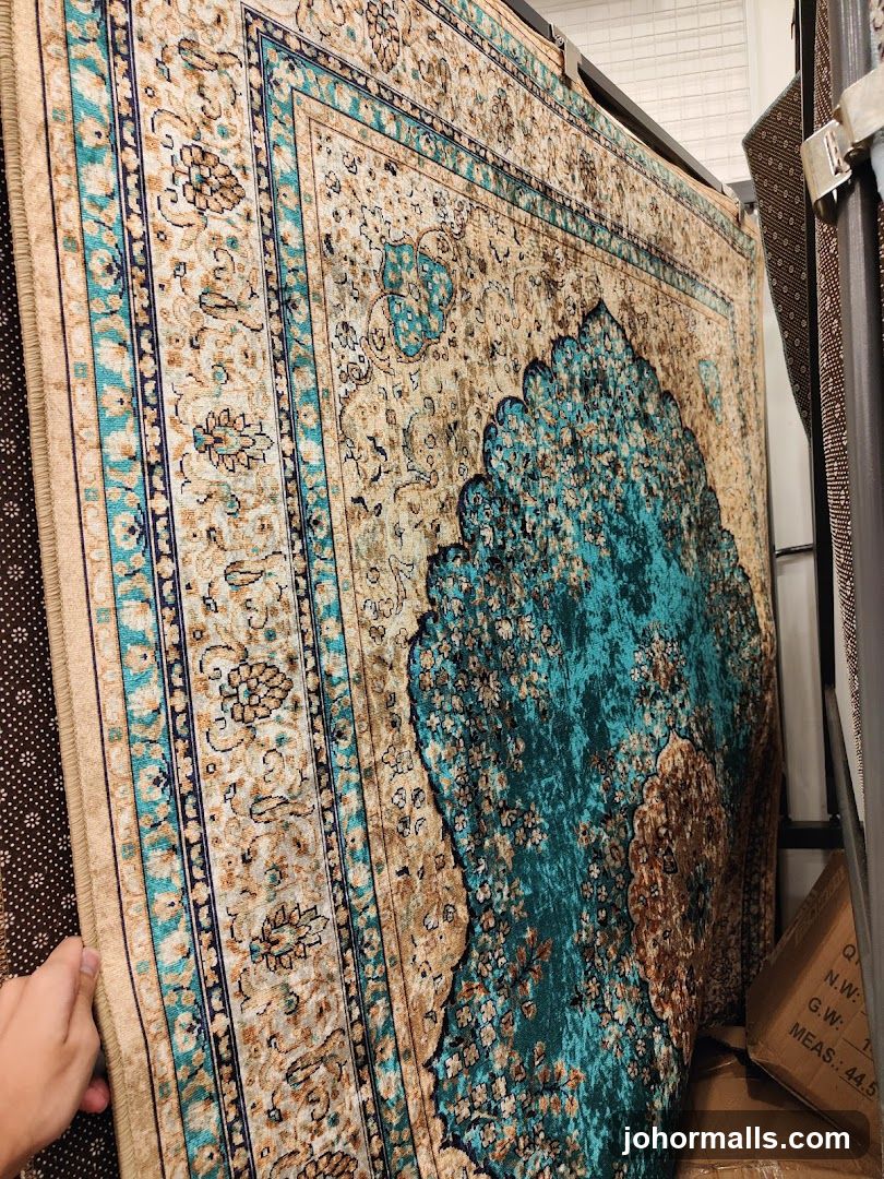 Rug Display in Store