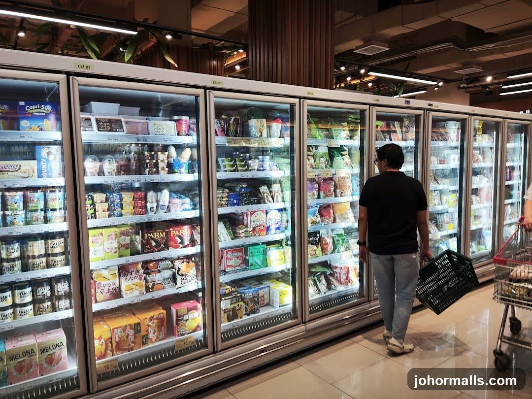 Supermarket Frozen Food Section