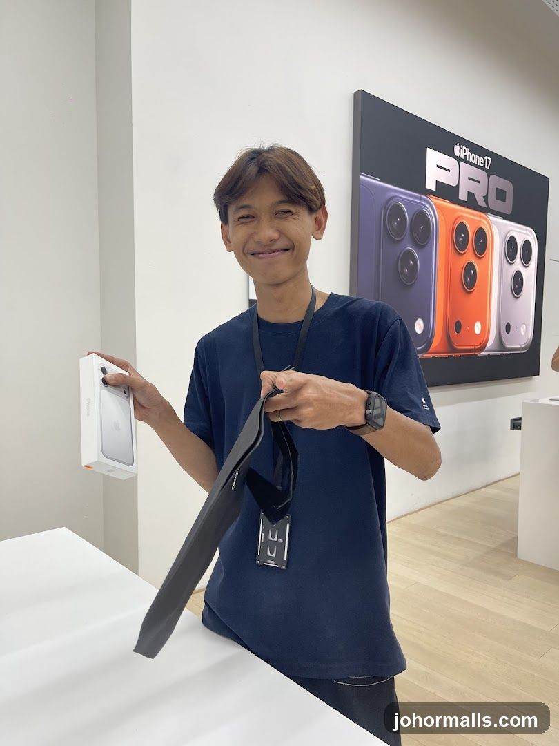 Staff in Apple Store