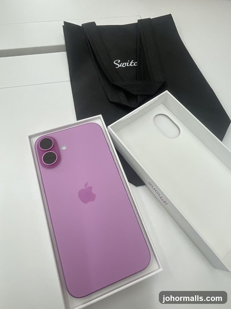 iPhone in Box with Switc Bag
