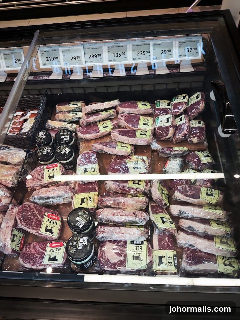 Meat Display in Refrigerated Case