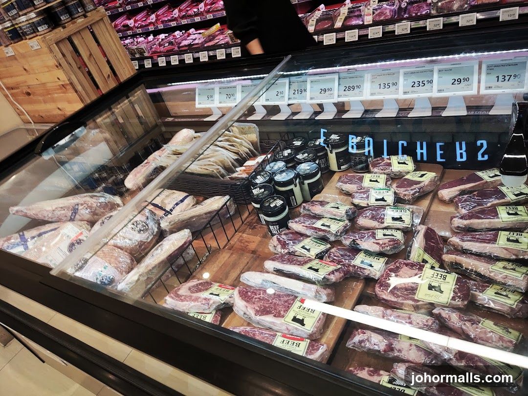 Meat Display in Grocery Store