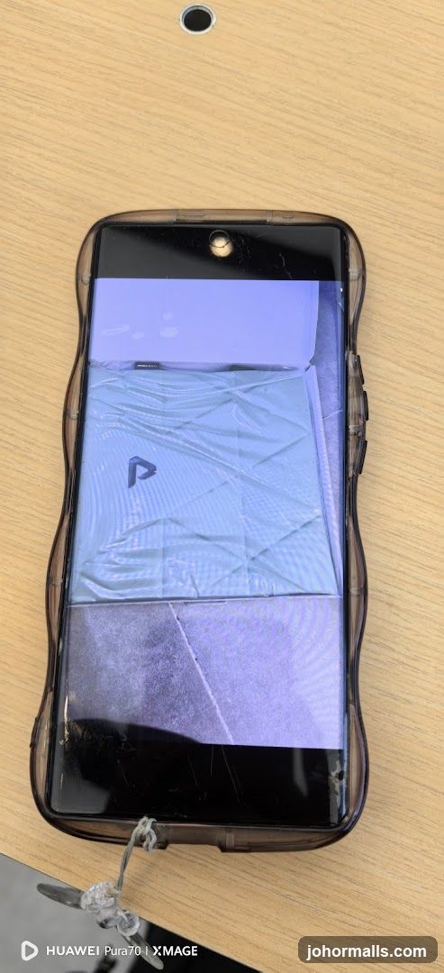 Phone on wooden surface
