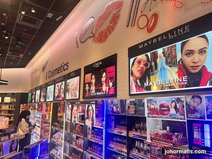 Interior of cosmetics store