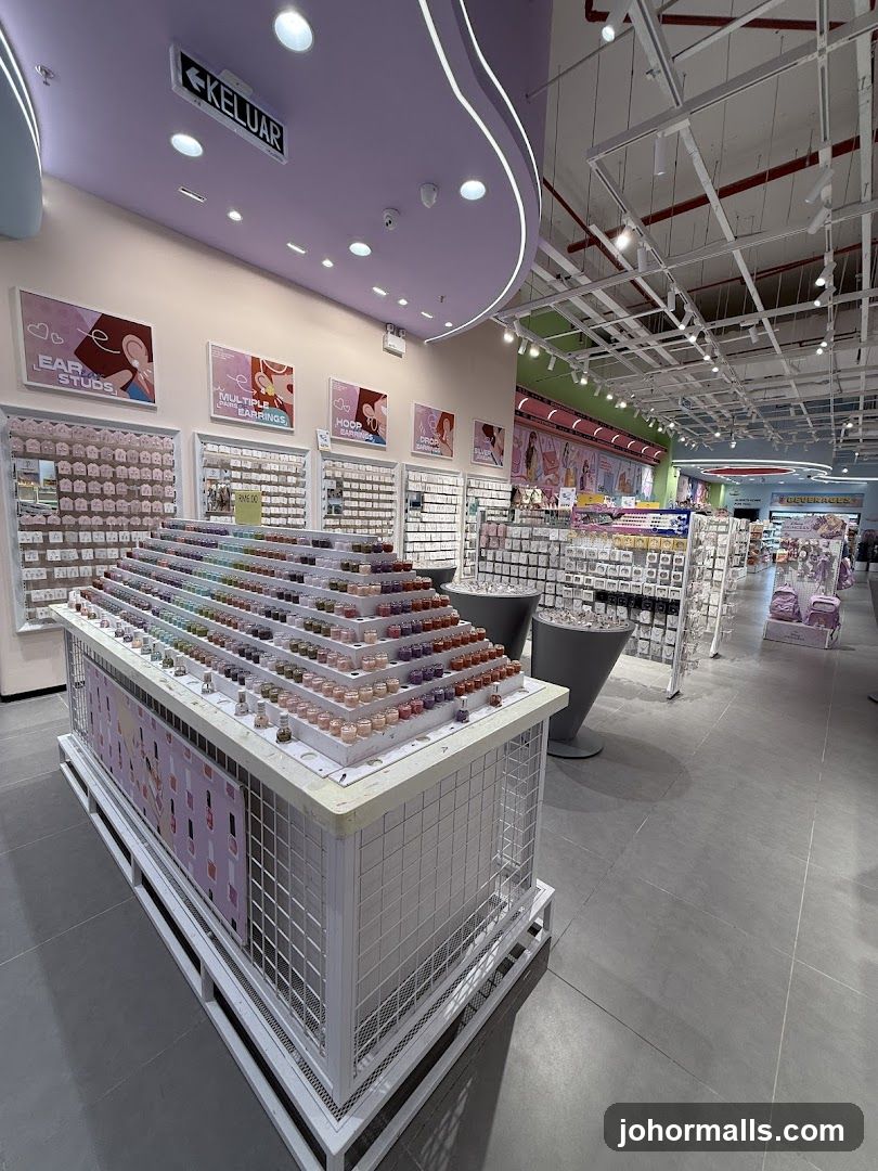 Interior of retail store