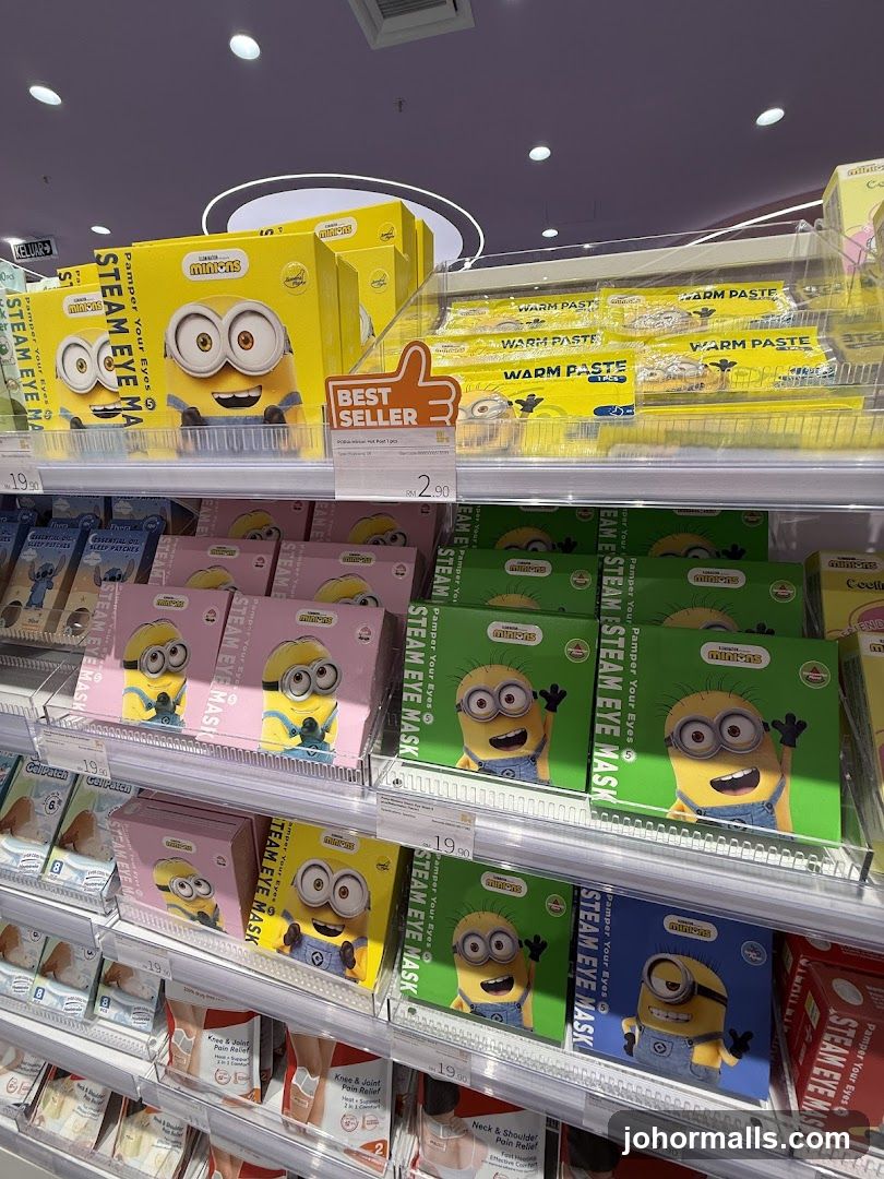 Minions-themed product display in store