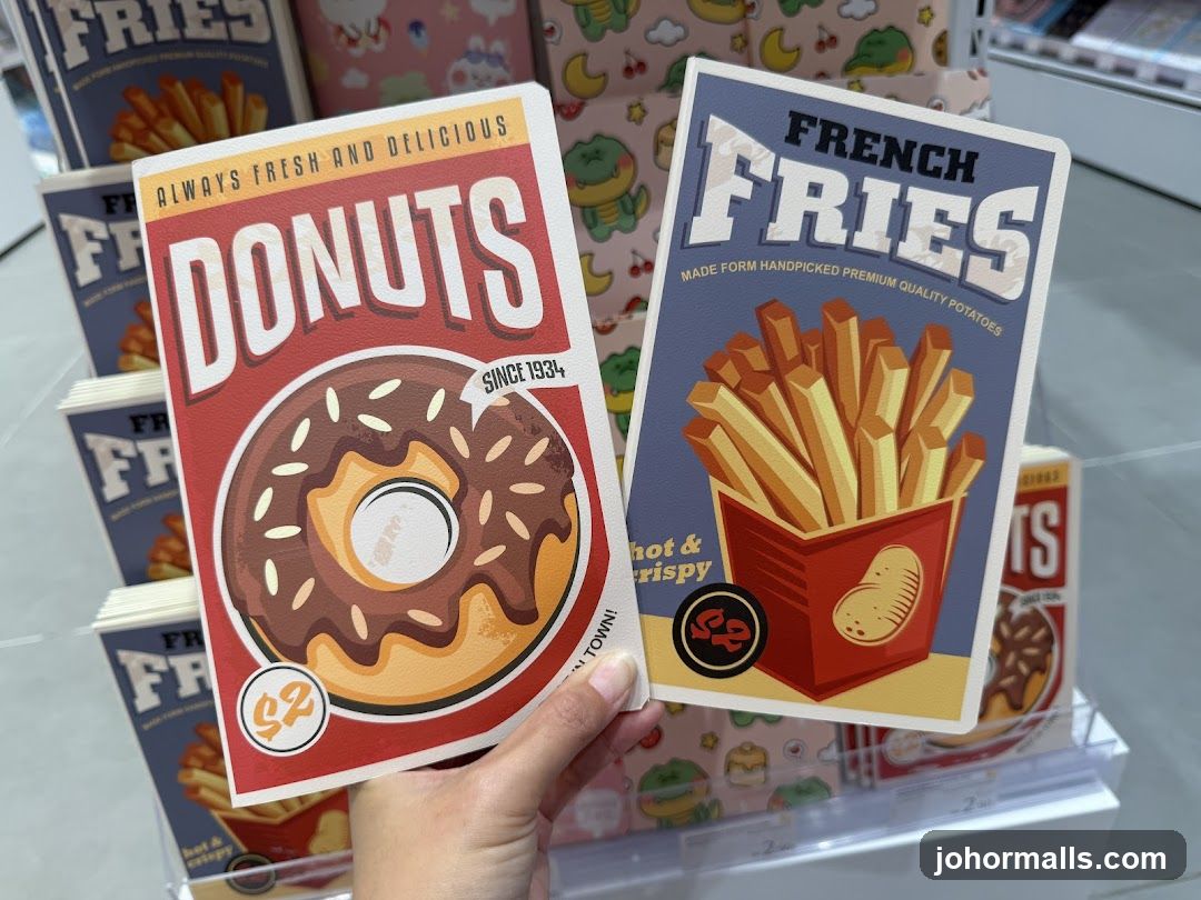 Handheld Food-Themed Print Materials