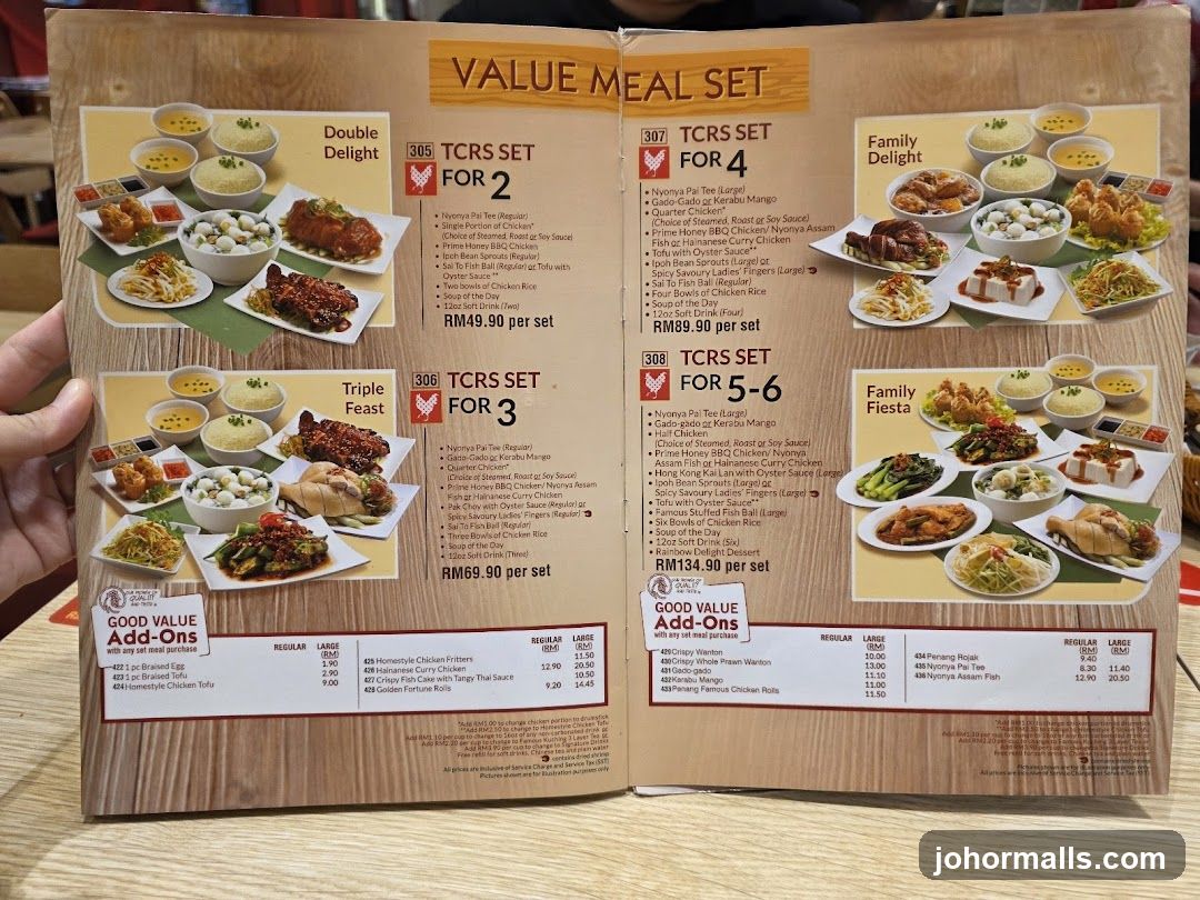 Value Meal Set Menu