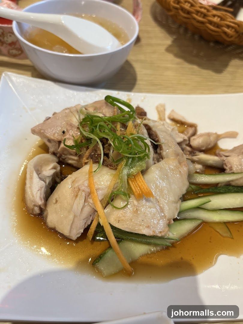 Dish served at dining table