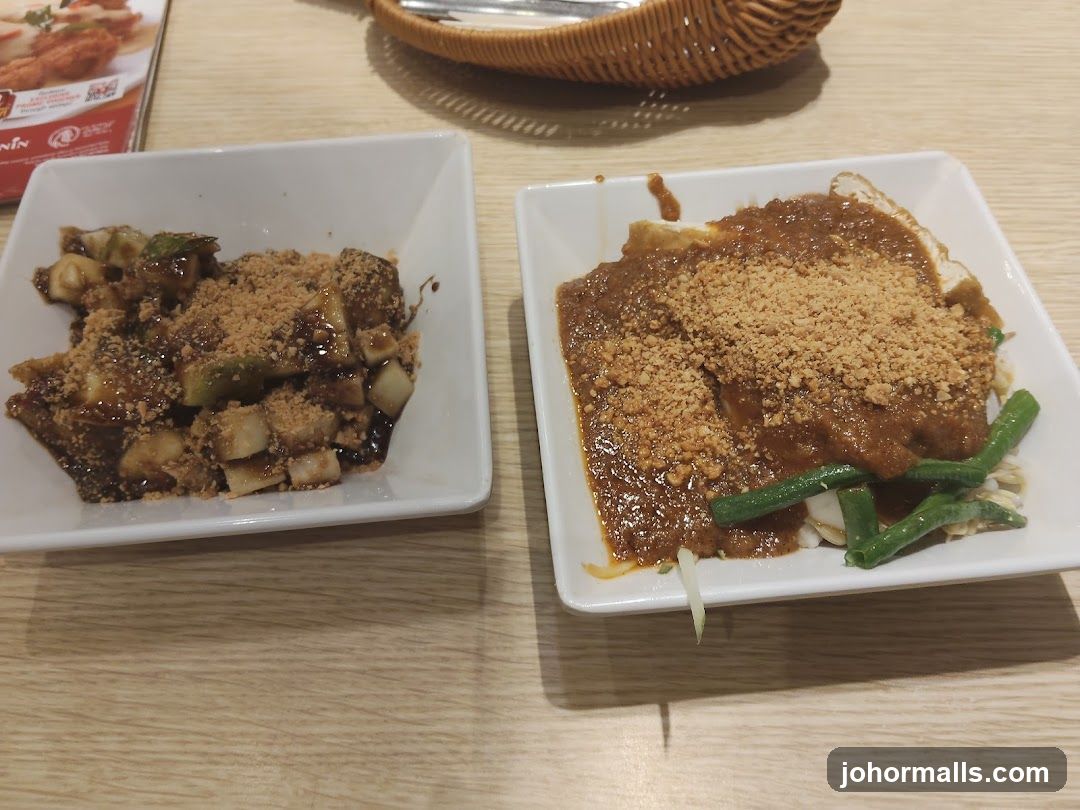 Dining Table with Food Dishes