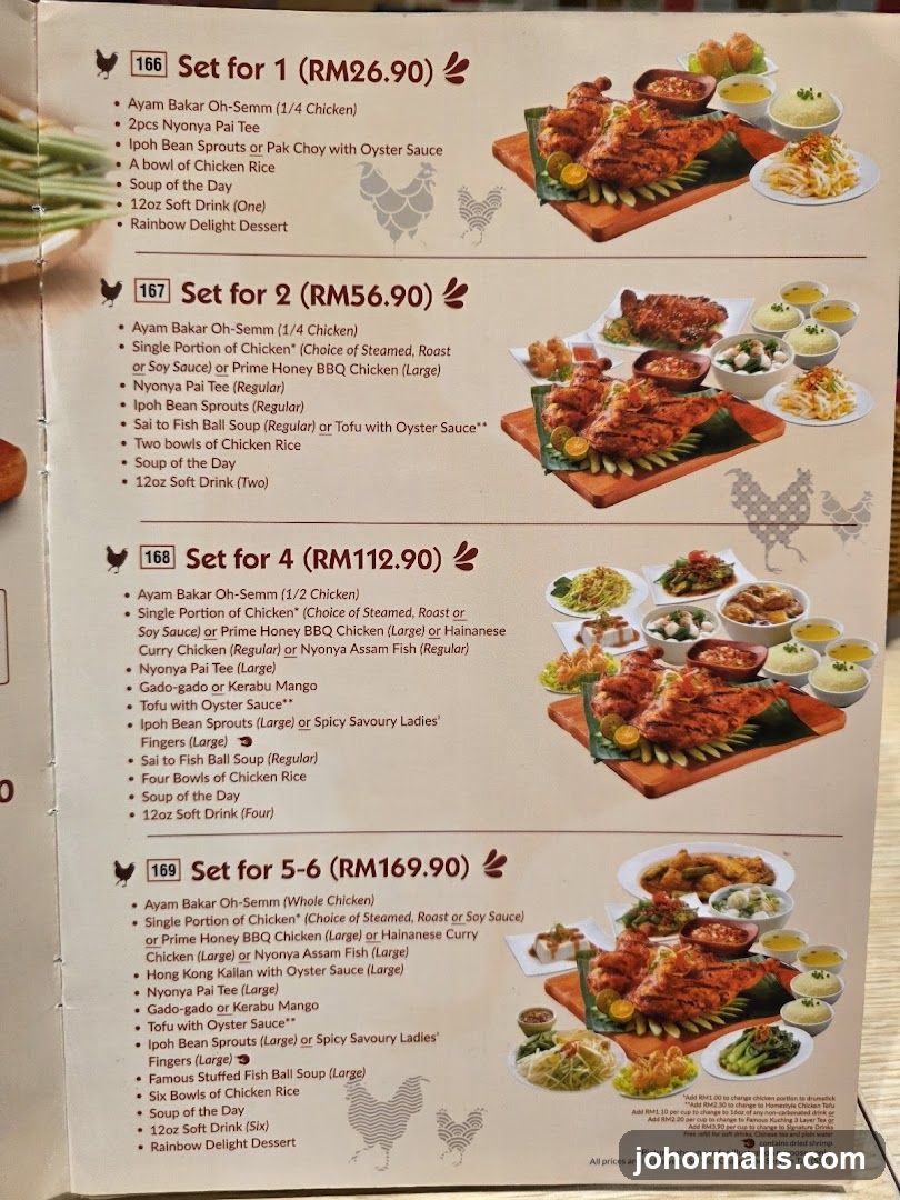 Chicken Set Menu