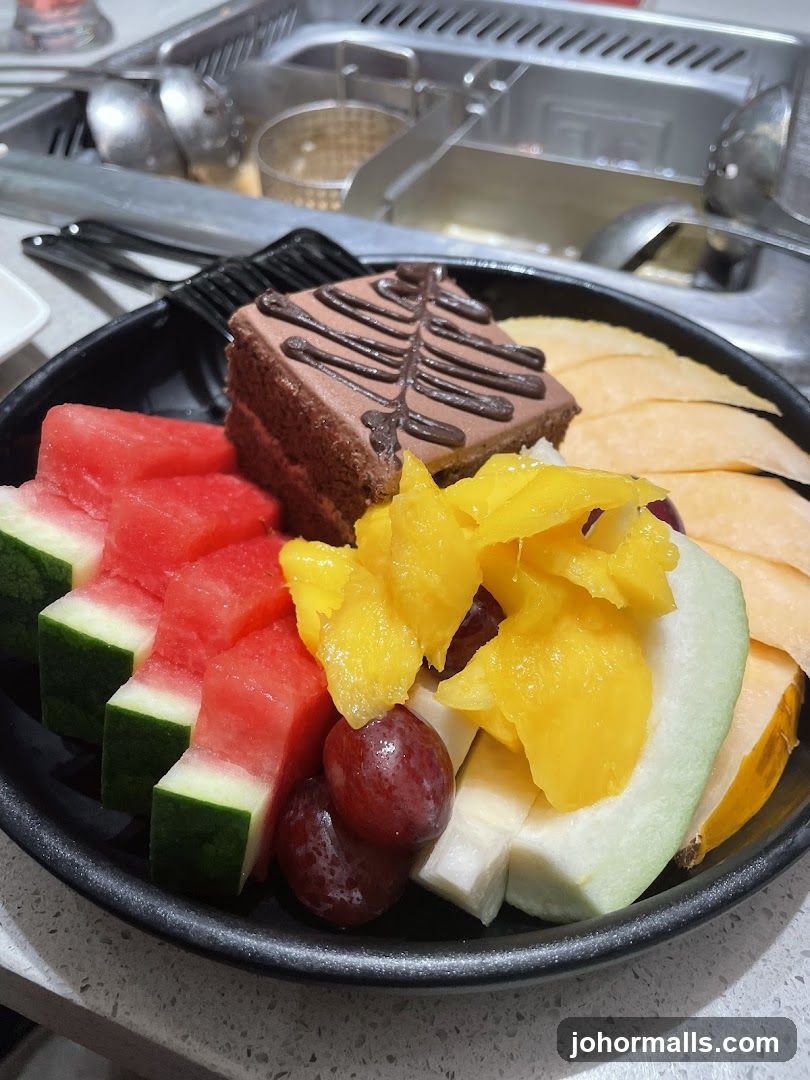 Fruit and Dessert Plate