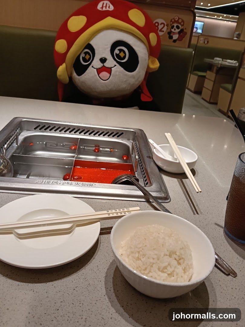 Hot Pot Dining Area with Character Plush