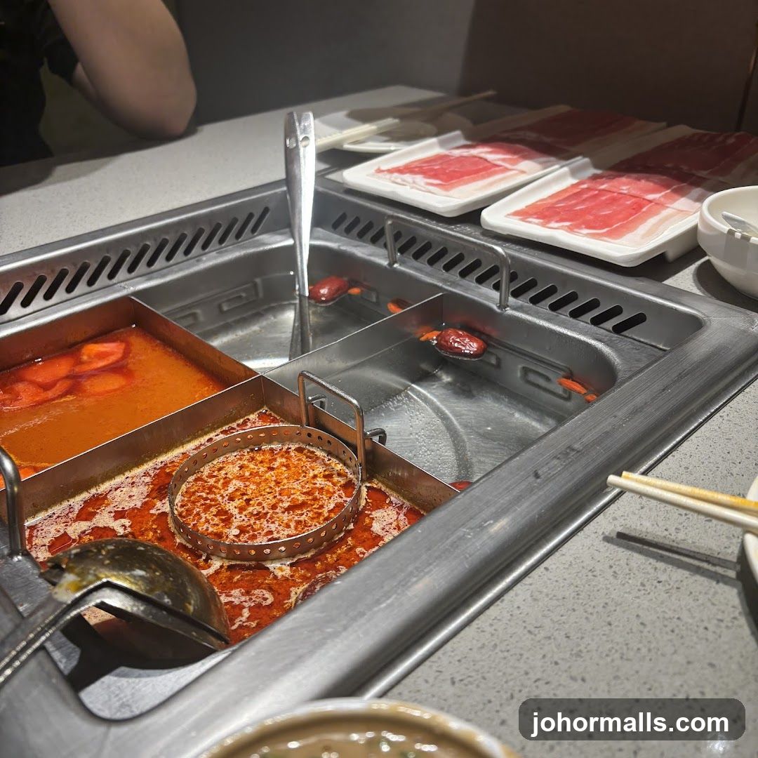 Hot Pot Dining Setup