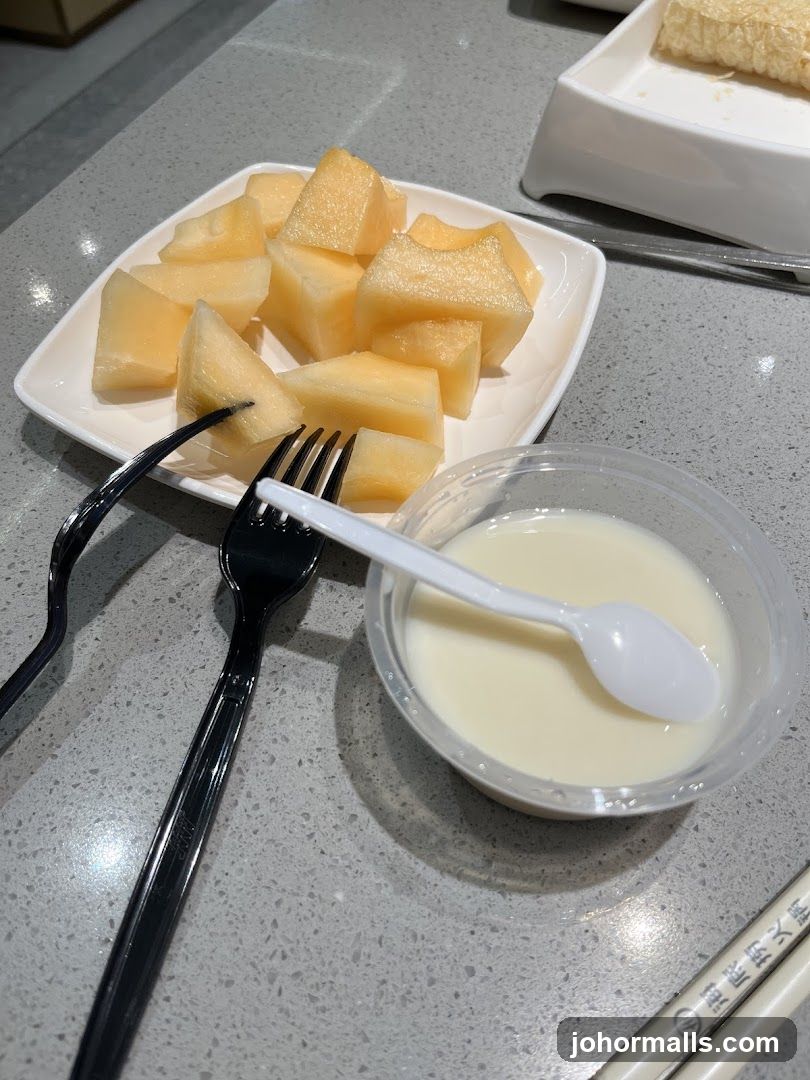 Dessert Plate and Beverage on Counter