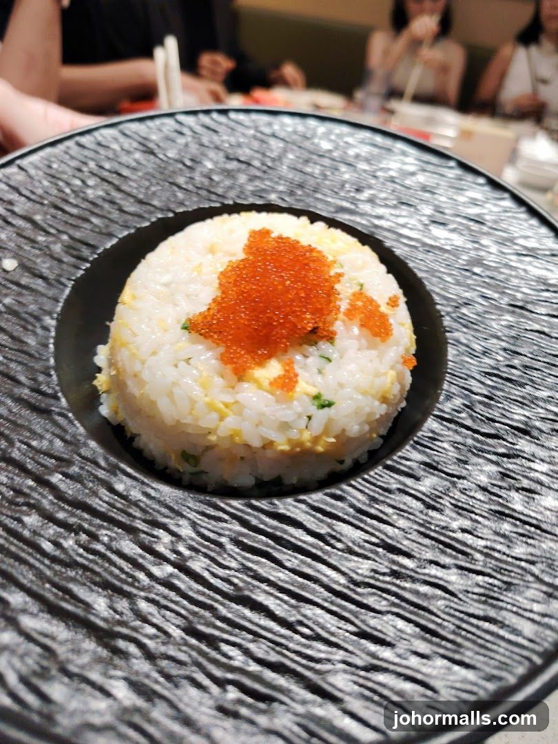 Rice dish with caviar