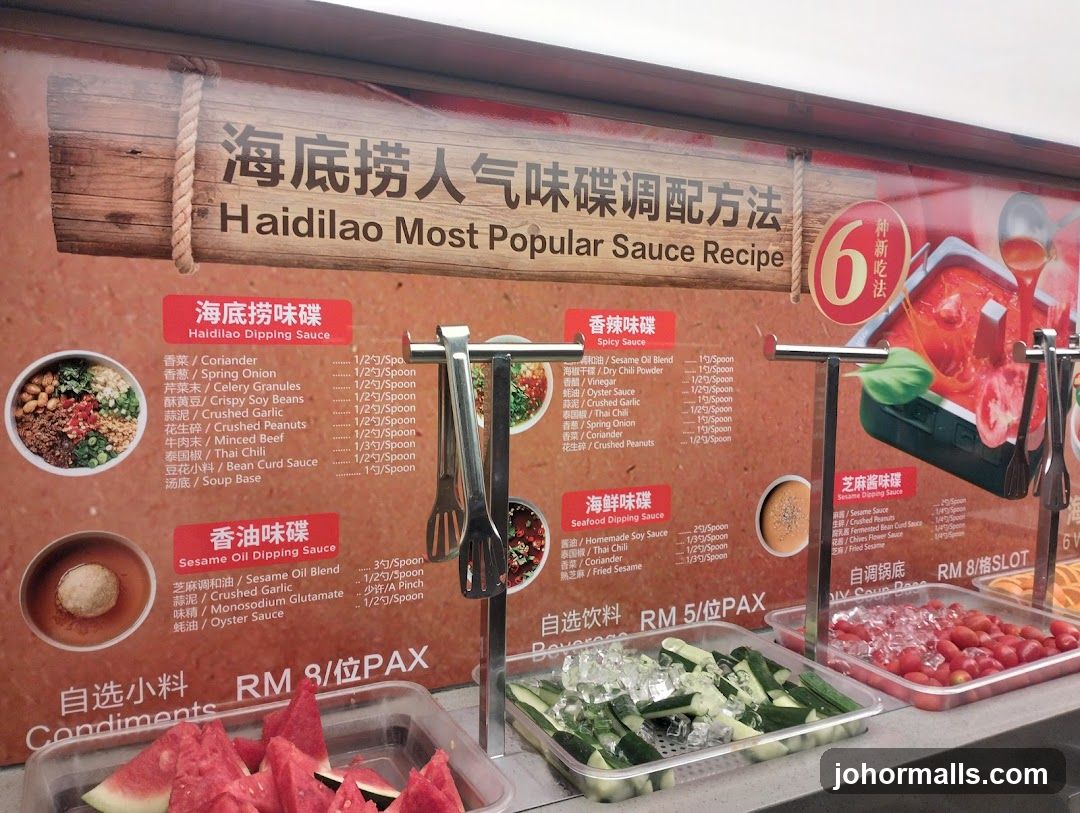 Haidilao Sauce Preparation Station