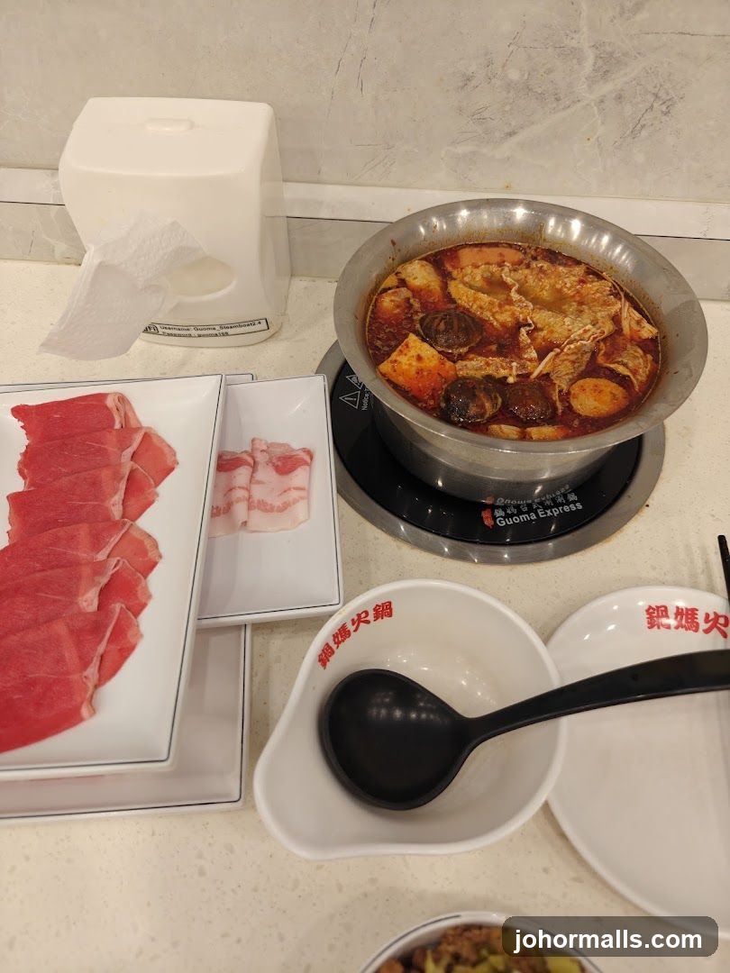 Hot Pot Dining Setup