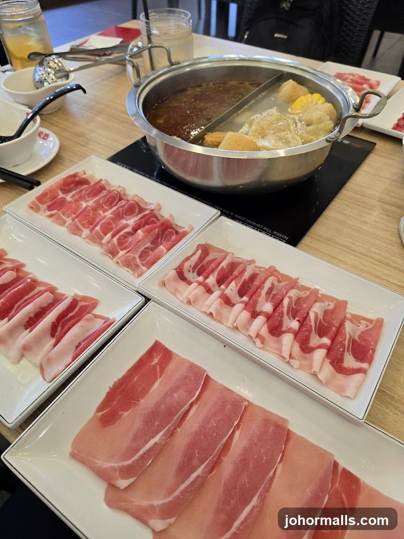 Hot Pot Dining Setup