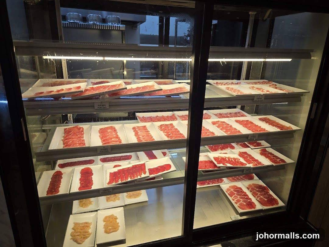 Cold Storage Display of Sliced Meat