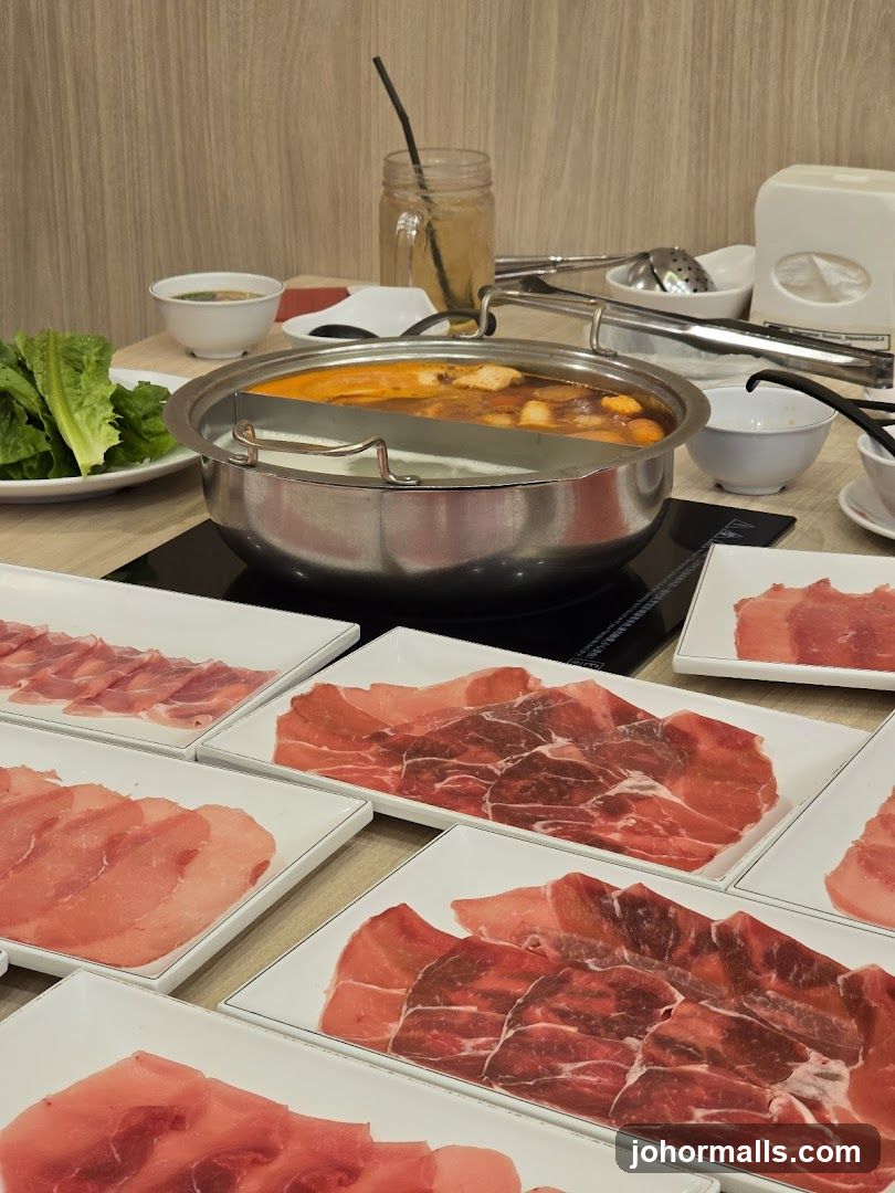 Hot Pot Dining Setup