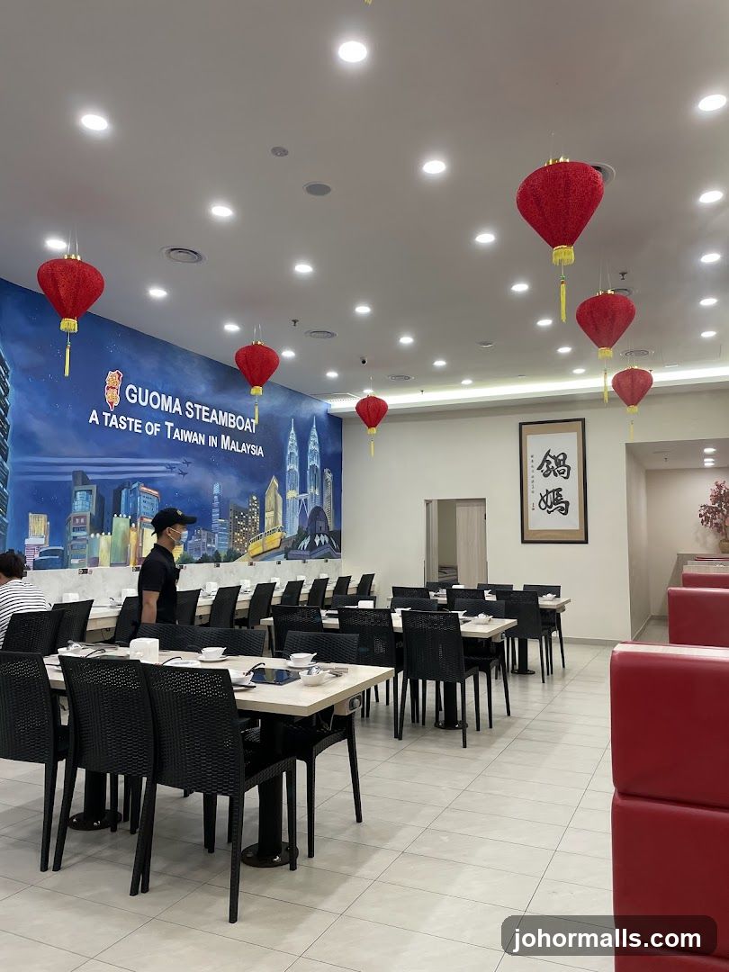 Interior of Guoma Steamboat Restaurant