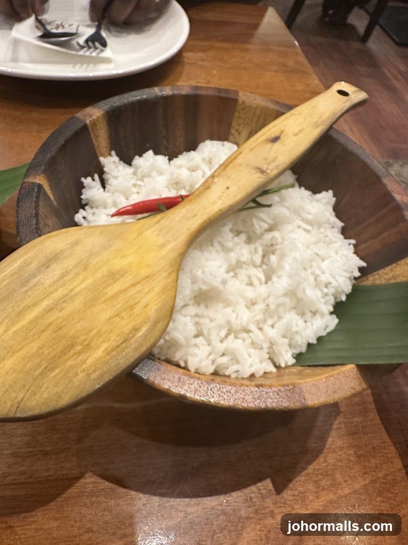 Rice Bowl with Wooden Spoon