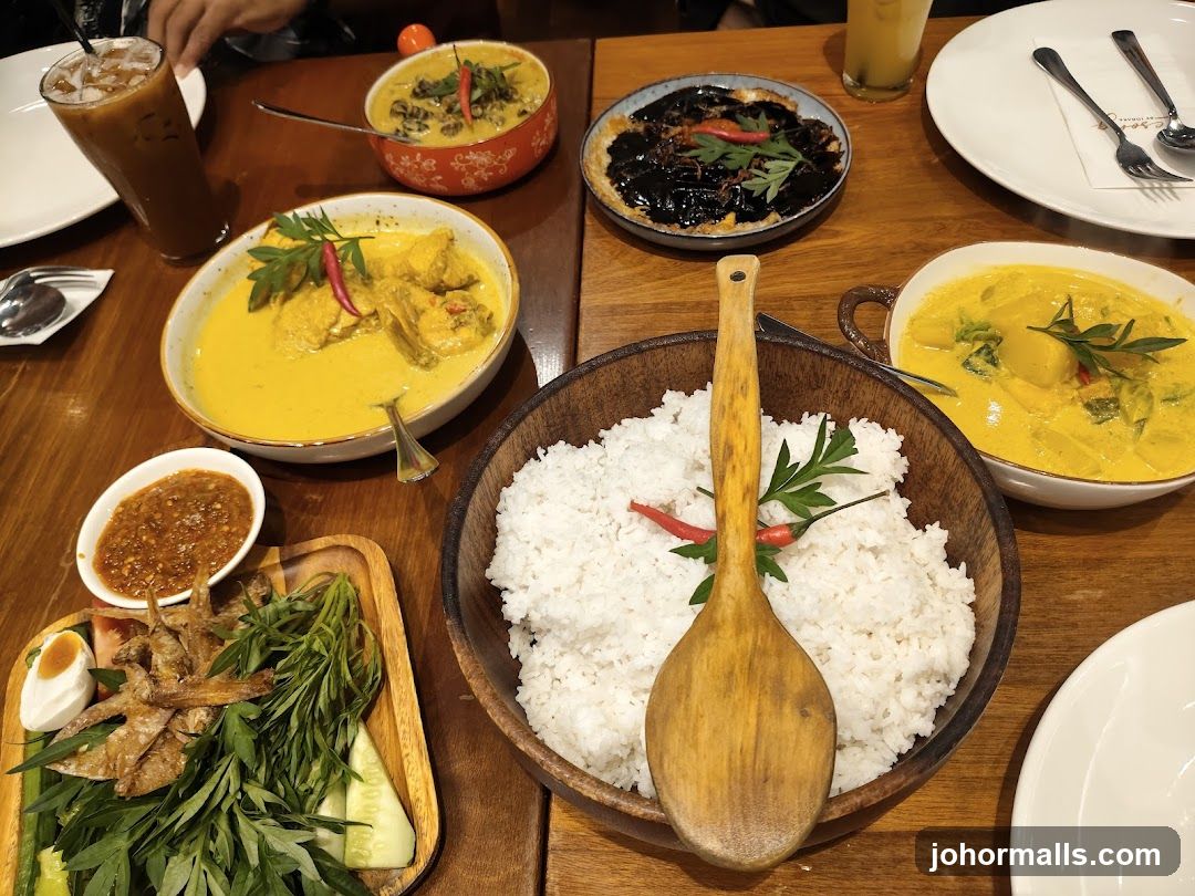 Table with Malaysian Cuisine