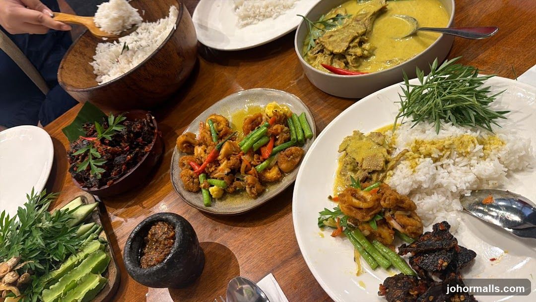 Table with Indonesian Cuisine