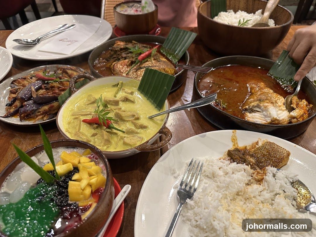 Dining Table with Southeast Asian Cuisine