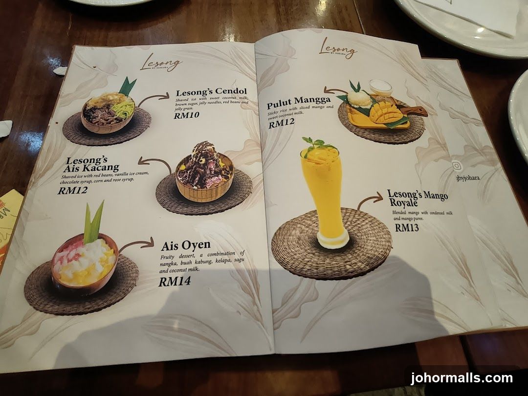Lesong Menu