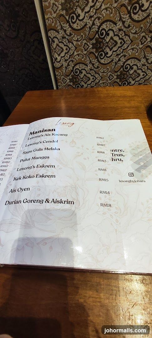 Lesong Menu